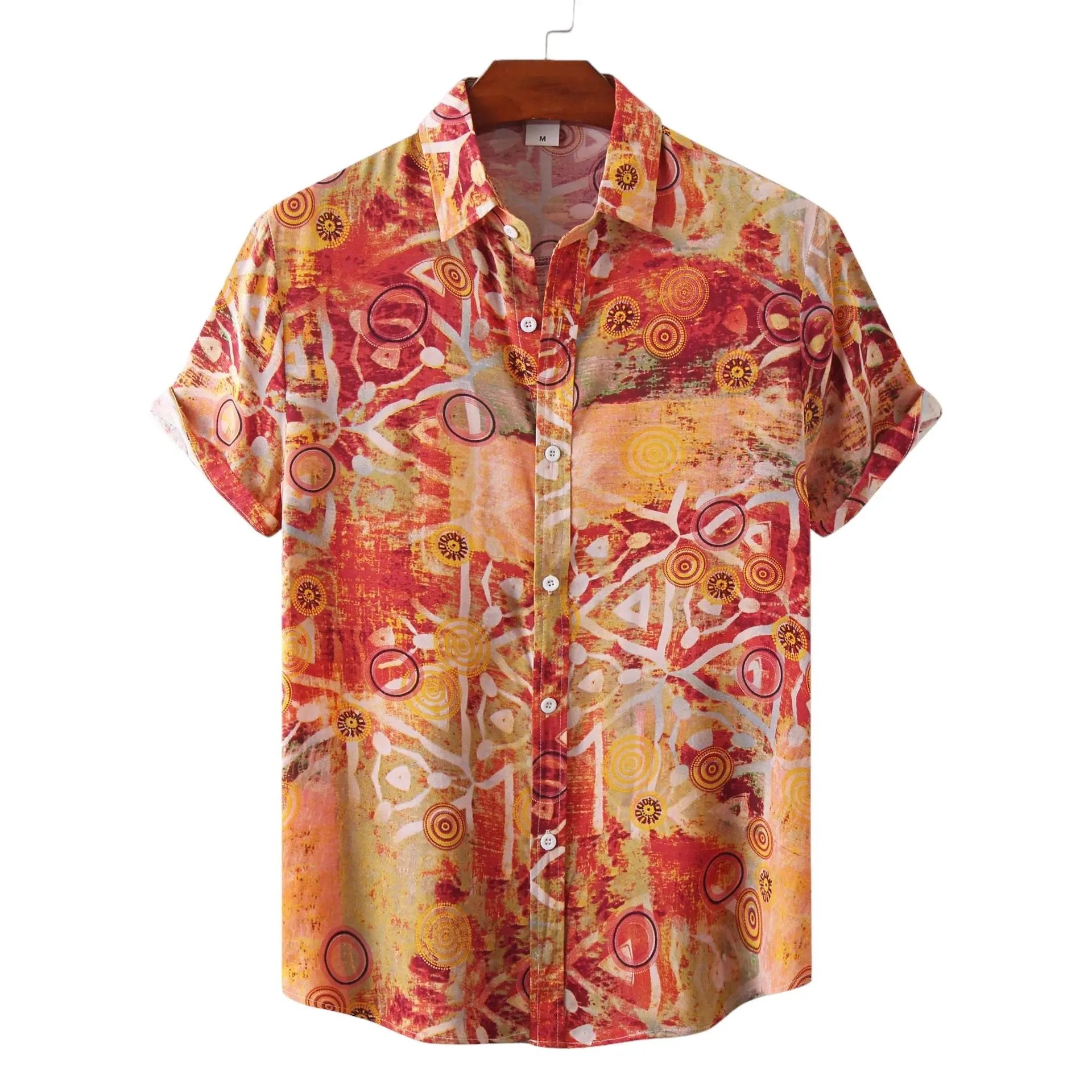 Premium bamboo hemp summer button-up shirt - Dan Flashes
